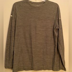 sage green activewear shirt